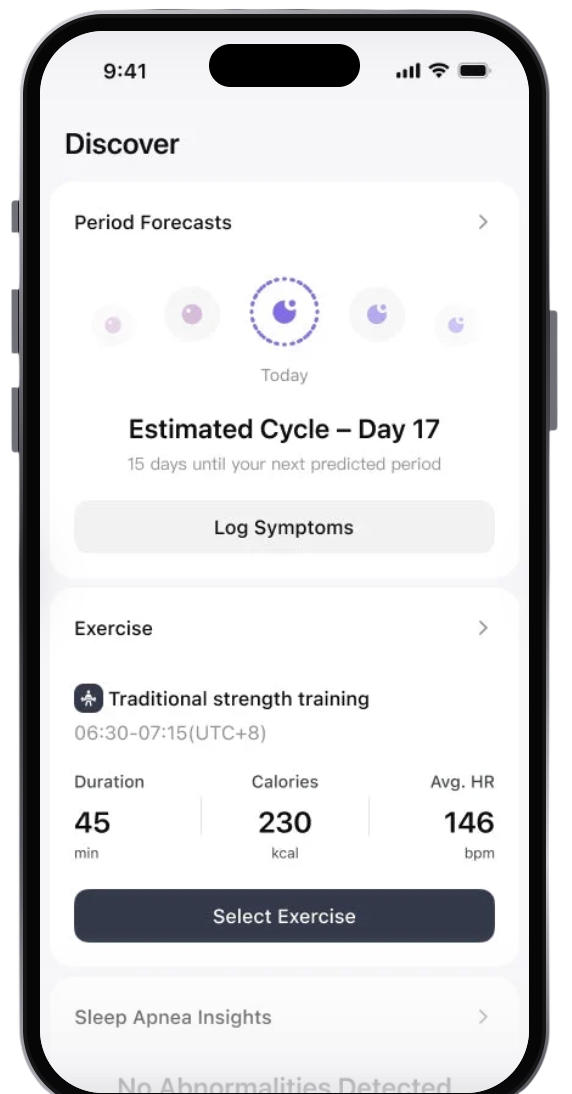 Halo app wellness dashboard